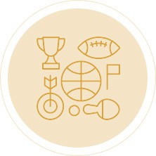 tělocvična - dva sportovní sály